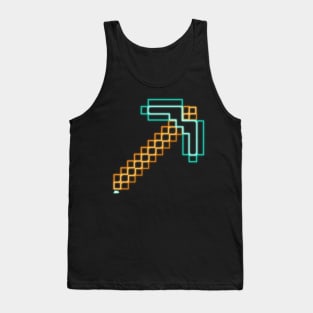 Neon Diamond Pickaxe Tank Top